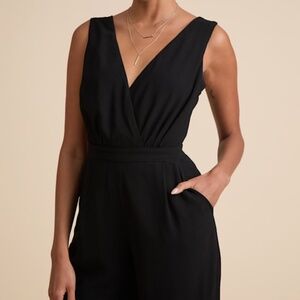 Lulus Kiska Black Lace Wide-leg Jumpsuit - Size XL